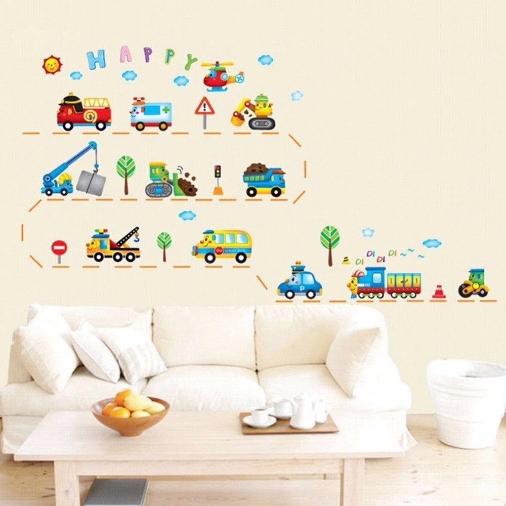 Transportation Learning Wall Sticker