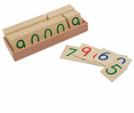 Large Numbers Wooden Cards